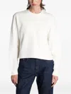 Casablanca Logo-embroidered Sweatshirt In White