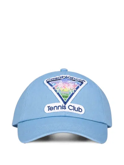 Casablanca Logo-patch Baseball Cap In Blue