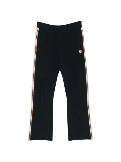 Casablanca Logo-patch Side-stripe Track Pants In Black