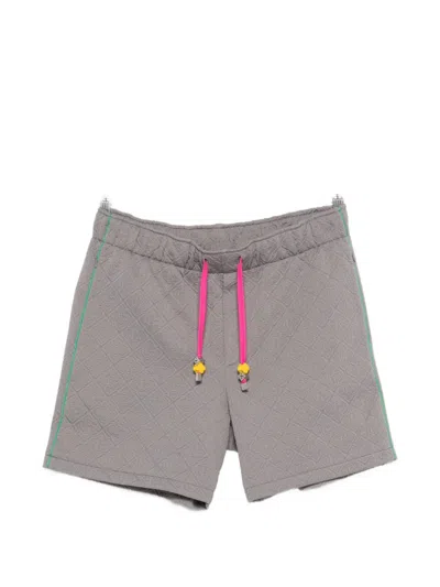 Casablanca Logo-pattern Shorts In Gray