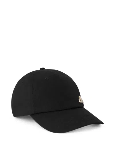 Casablanca Logo-plaque Baseball Cap In Black