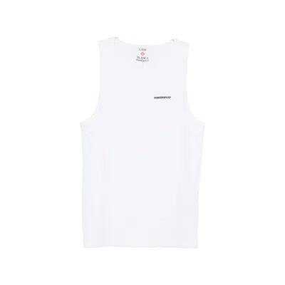 Casablanca Logo-print Tank Top In White