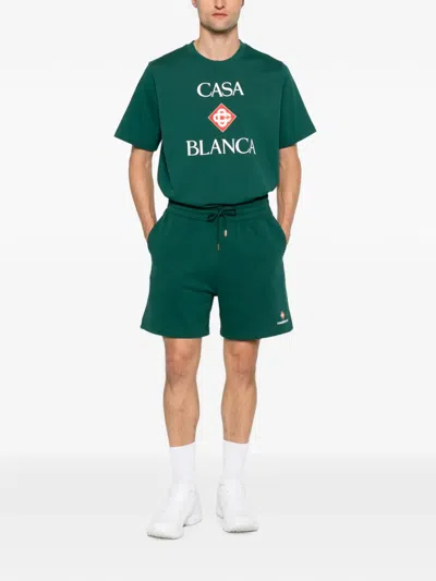 Casablanca Logo-print Cotton T-shirt In Green