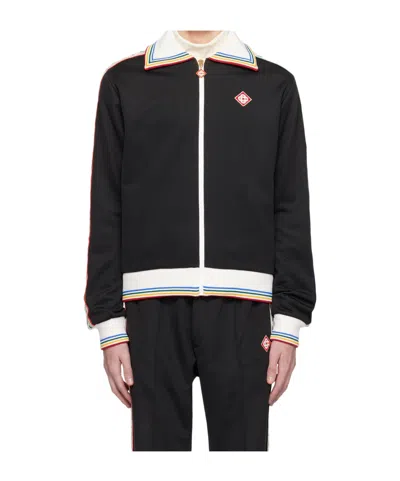 Casablanca Long Sleeve Casual Jacket In Black