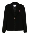 Casablanca Zip Up Sports Tailoring Jacket In Black