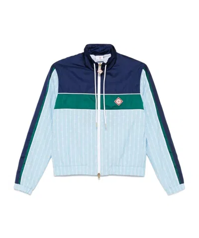 Casablanca Long Sleeve Casual Jacket In Blue