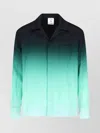 Casablanca 'ping Pong' Jacquard Silk Shirt In Green