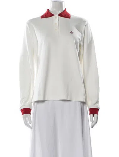 Pre-owned Casablanca Long Sleeve Polo W/ Tags In White