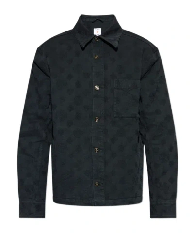 Casablanca Logo-embossed Shirt In Black