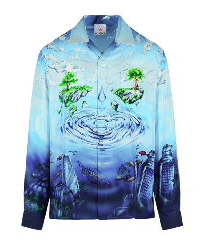 CASABLANCA CASABLANCA LOST ATLANTIS LONG SLEEVE SHIRT