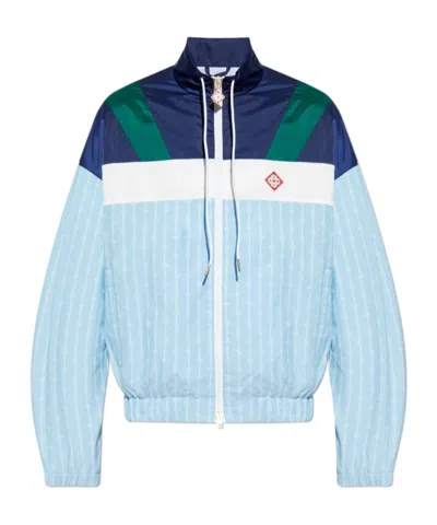 CASABLANCA PINSTRIPE-PATTERN TRACK JACKET