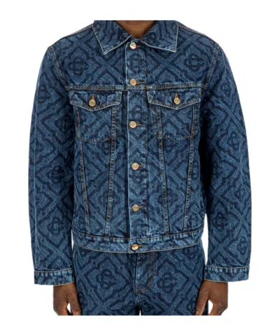 CASABLANCA CASABLANCA LASER MONOGRAM BUTTONED JACKET