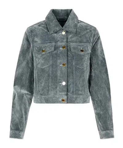 CASABLANCA CASABLANCA LONG SLEEVED PEACH DENIM JACKET