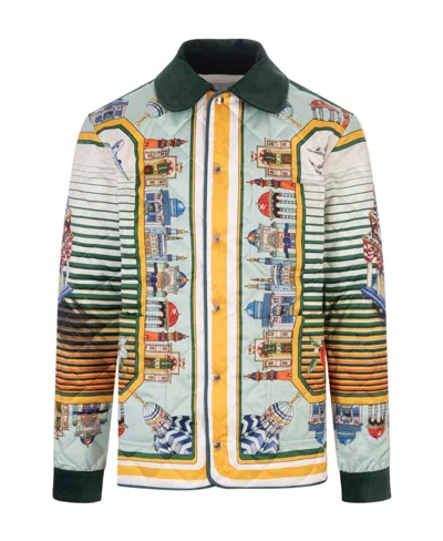 Casablanca Long-sleeved Casual Jacket In Green