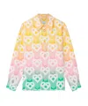 Casablanca Multicolor 'gradient Flying Heart' Jacket In Pink