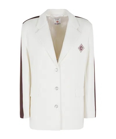 Casablanca Long-sleeved Casual Jacket In White