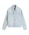 Casablanca Long-sleeved Denim Jacket In Blue