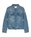 Casablanca Long-sleeved Denim Jacket In Blue