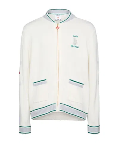 Casablanca Casa Club Jacket In White