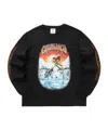Casablanca Printed Long-sleeved T-shirt In Black