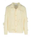 Casablanca Cream Cotton Shirt Men In Nude