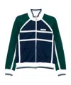 Casablanca Women's Track Mesh Tape Jacket | Size Small | Wps25jtp309 Color 01navy Color Green In Blue