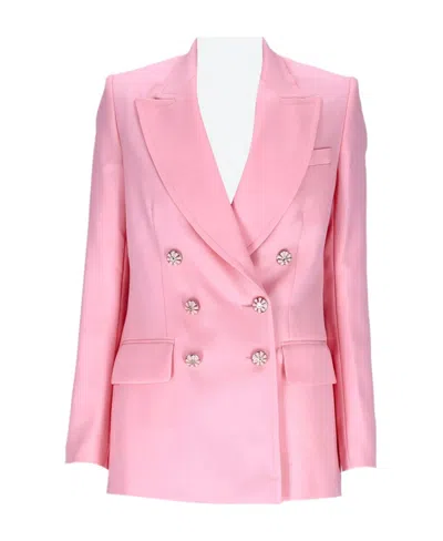 Casablanca Long Sleeved Suit Jacket In Pink