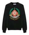 Casablanca Casa Crest-embroidered Sweatshirt In Black