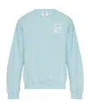 Casablanca The Beauty Of The World Cotton Sweatshirt In Blue