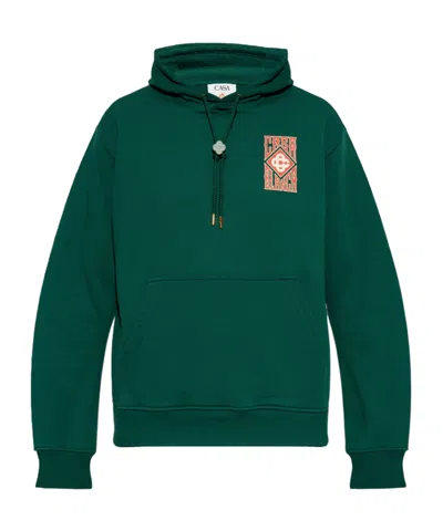 Casablanca Long-sleeved Sweater In Green