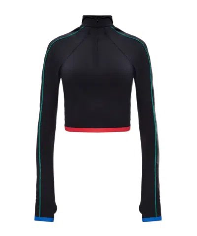 Casablanca Long-sleeve Jersey In Black