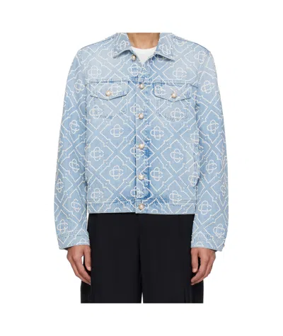 Casablanca Long-sleeve Denim Jacket In Black