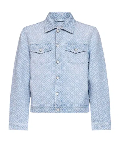 Casablanca Light Blue Denim Washed Monogram Jacket