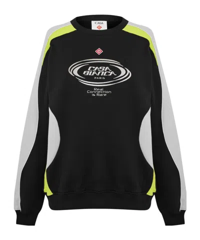 Casablanca Long-sleeve Logo Sweatshirt In Black