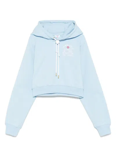 CASABLANCA LOOKING AT THE BEAUTY OF THE WORLD CROPPED HOODIE