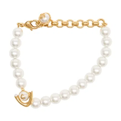 Casablanca Lotus Bracelet In White