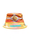 Casablanca Men Low Rider Printed Denim Bucket Hat Multicolor
