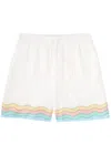 Casablanca White Maison De Reve Shorts In Multicoloured 1