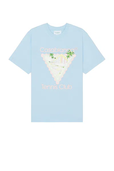 Casablanca Maison De Reve Printed T-shirt In Azure