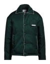 Casablanca Nylon Padded Coach Casual Jacket In Green