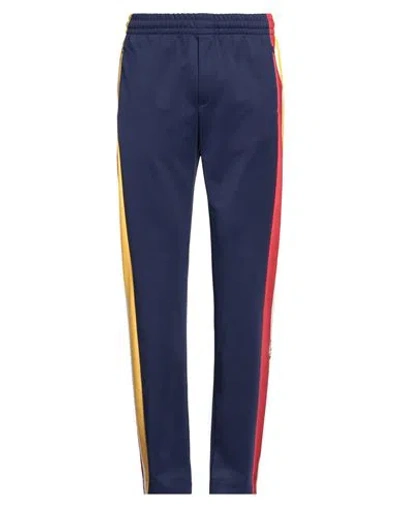 Casablanca Man Pants Navy Blue Size L Polyester, Cotton