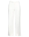 Casablanca Man Pants White Size 34 Viscose, Virgin Wool, Polyamide In White