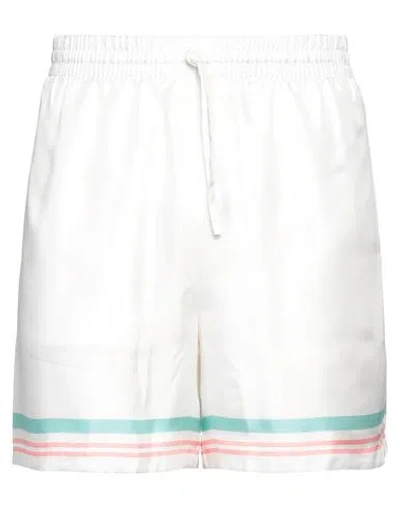 Casablanca Tennis Club Icon Silk Shorts In Tenclubpst