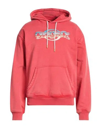 Casablanca Man Sweatshirt Coral Size Xxl Organic Cotton In Multi