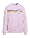 Casablanca Man Sweatshirt Lilac Size Xxl Organic Cotton In Purple