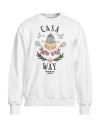 Casablanca Casa Way Embroidered Sweatshirt In White