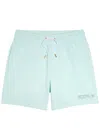 Casablanca Manga Tennis Ball Logo-print Cotton Shorts In Blue