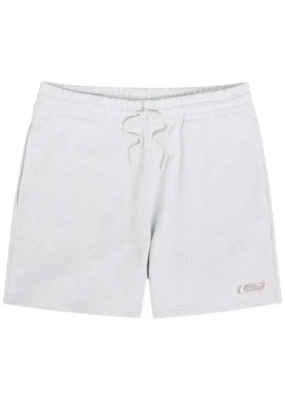 Casablanca Manga Tennis Ball Logo-print Cotton Shorts In White