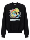 Casablanca Graphic Print Crew Neck Sweater In Black