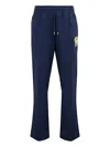 Casablanca Mascot Quilted Trousers In Blue
